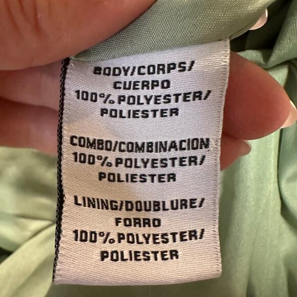 MONIQUE LHUILLIER Women's Rebecca Cerise Gown Size 4 In Green - Picture 10 of 11